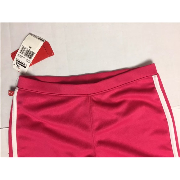 PUMA Girls RASPBERRY PINK Track Pants SIZE LARGE - Picture 2 of 7